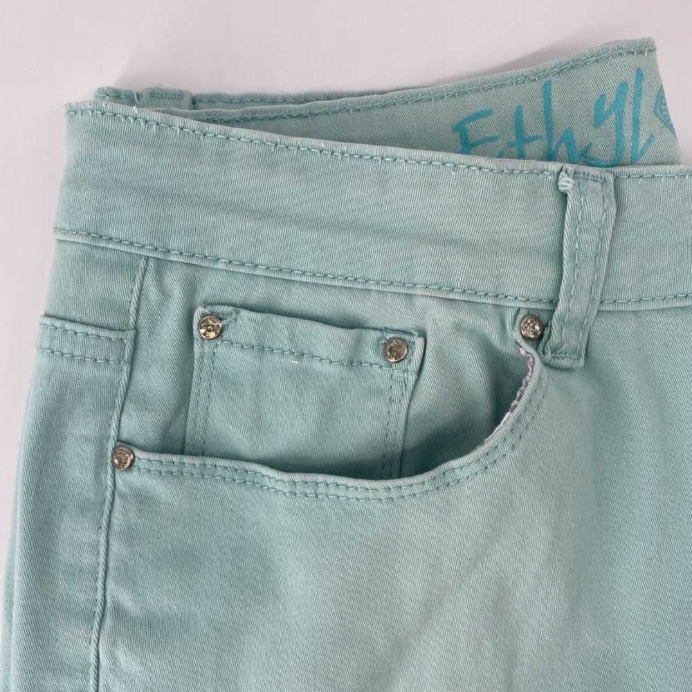 Ethyl Jeans Classic Style in Teal with Bling - Picture 2 of 9